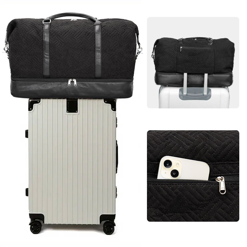 Nylon Three -Piece Luggage Bag 2 Color New Style - Icolrae